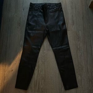 Zara women Faux leather pants